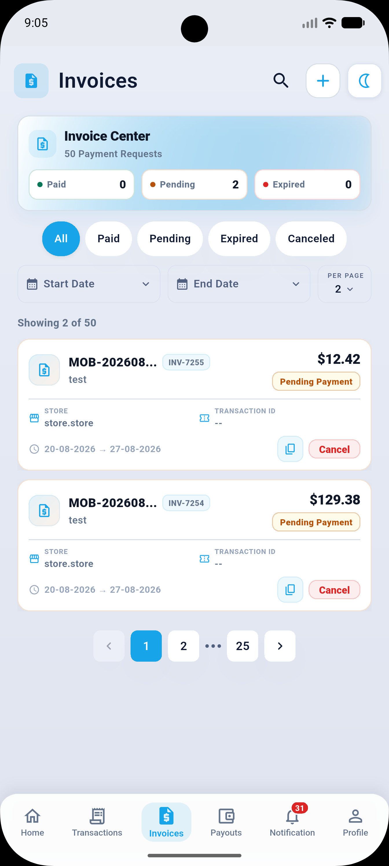 BigPay Application screen 3