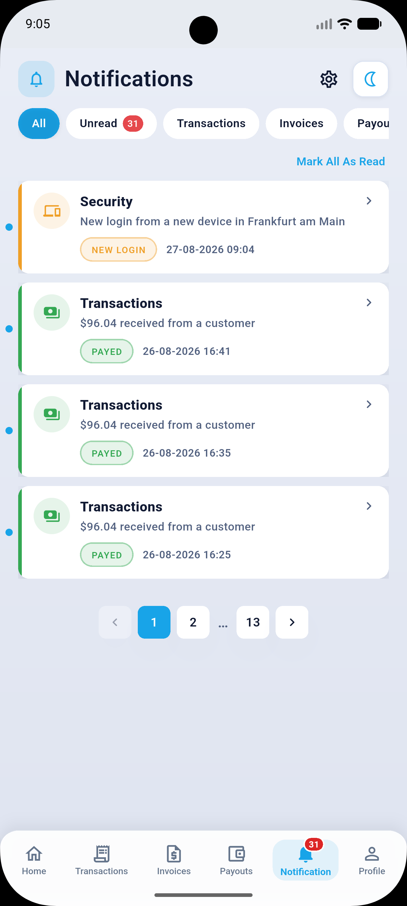 BigPay Application screen 5