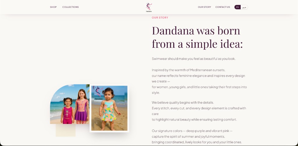 Dandana Golden about story section